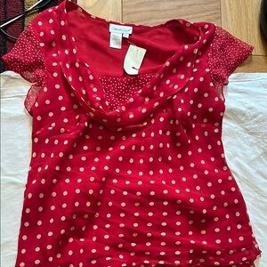 Coldwater Creek 💯 Percent Silk 2pc Ruffled Skirt Set